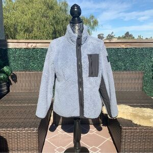 Calvin Klein Performance Fleece Sherpa Extra Soft Zip Up Sweater Jacket Size L